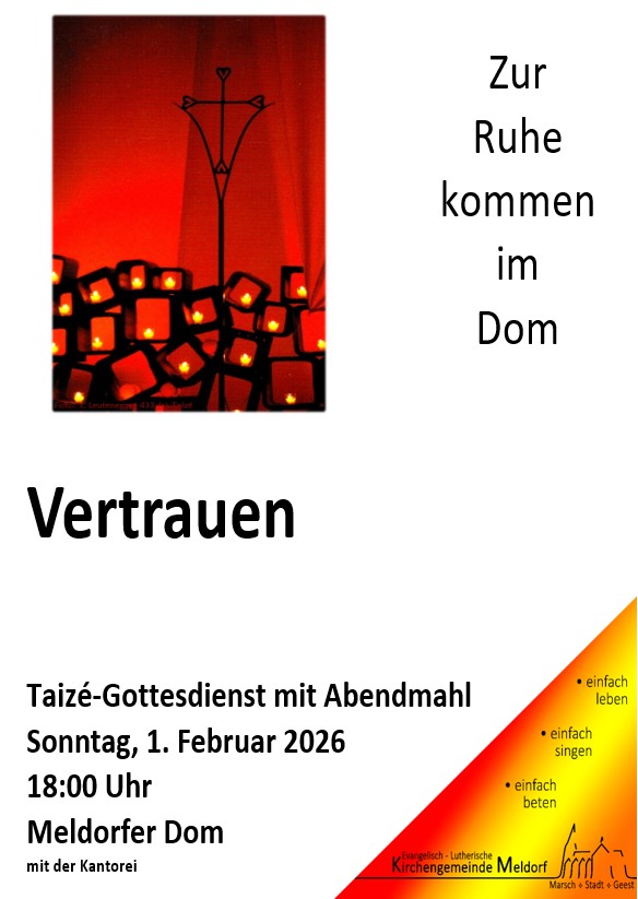 Plakat Taize Vertrauen